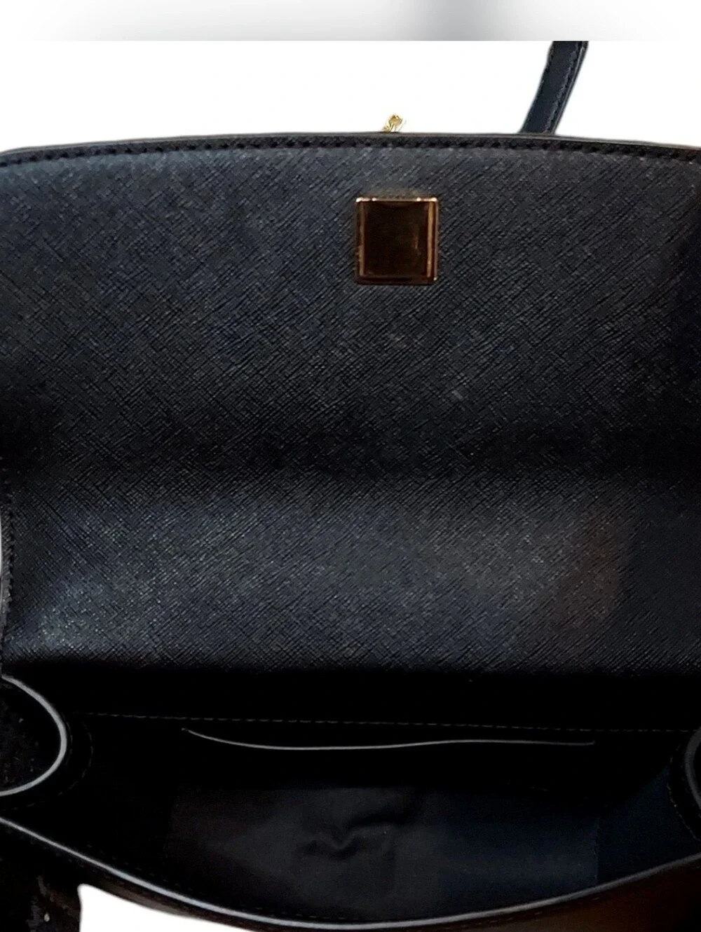 Tory Burch Robinson Chain Crossbody Convertable Bag Gently Loved Black W/ Gold